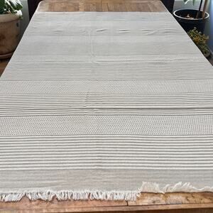 Common Thread 100% Cotton Shower Curtain 68 x 69" Gray Taupe Striped